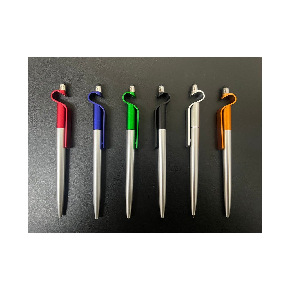 Caneta touch 3367 com suporte para celular